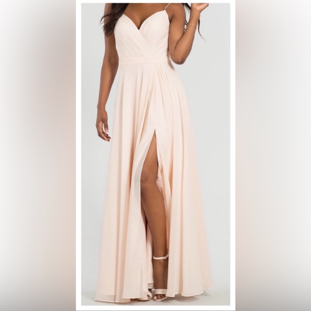 Kleinfield Sweetheart Chiffon Long Dress
